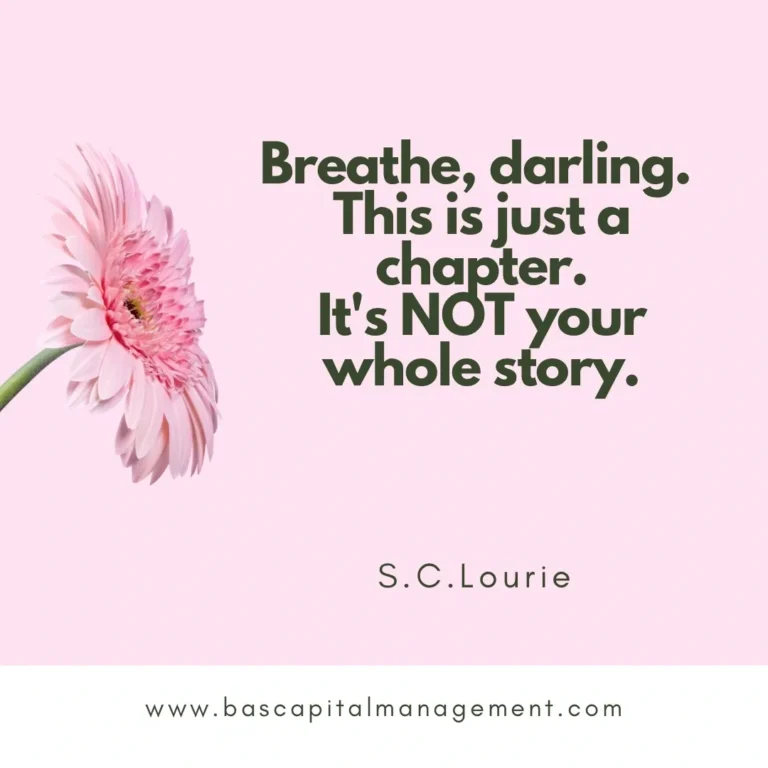 A Pink Flower with a Quote Image