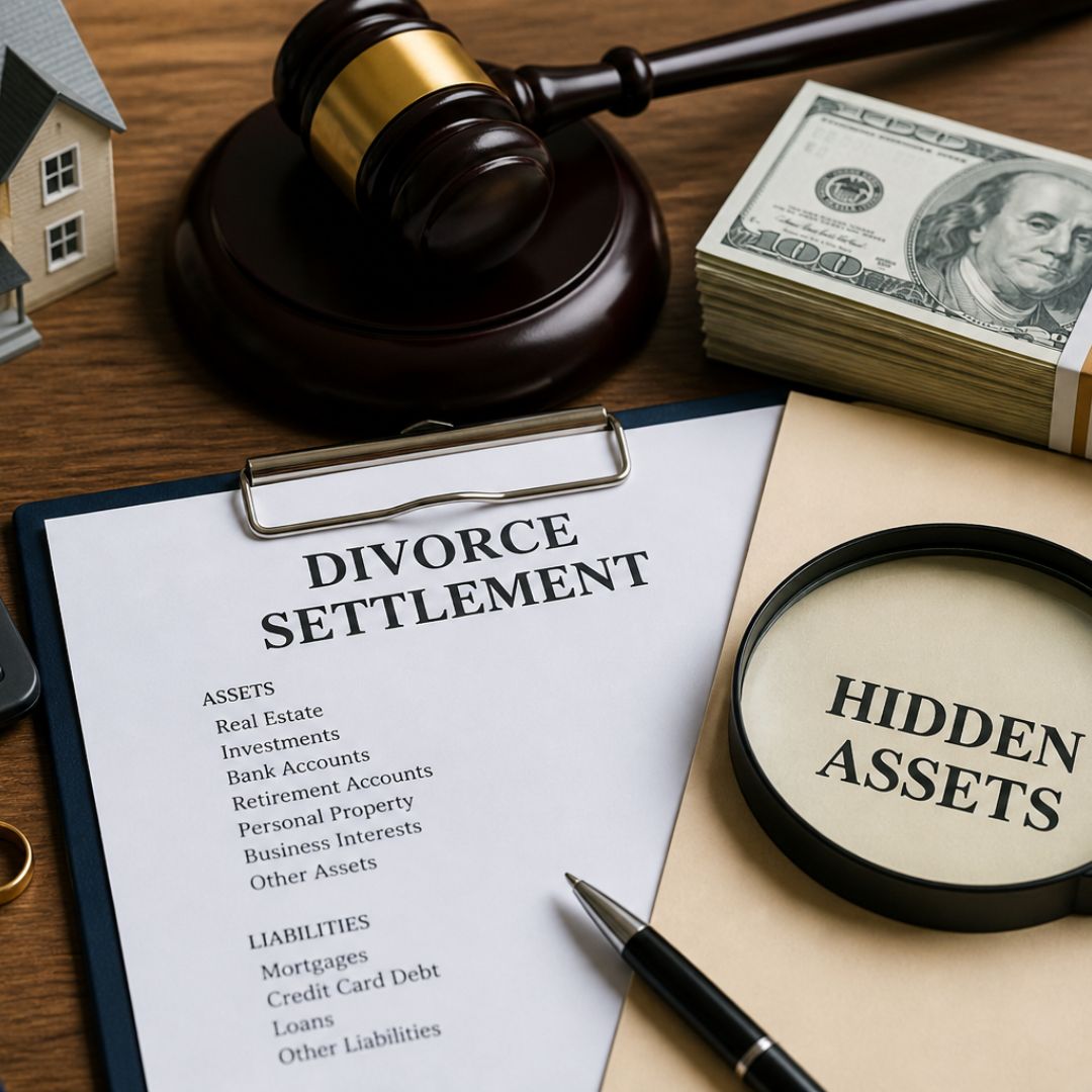Hidden assets in divorce and a divorce settlement checklist